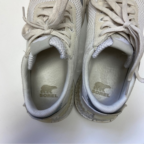 Sorel Women's White Casual Trendy Athletic Kinetic Lite Lace Sneakers Size 9 - Picture 9 of 11